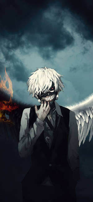 Кен с крыльями Tokyo Ghoul iPhone — Samsung Galaxy S20 Обои