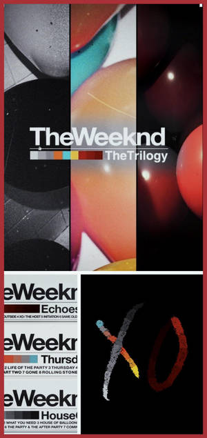 Обои с коллажем трилогии The Weeknd — iPhone 18 Pro Обои
