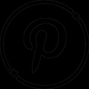 Контур логотипа Pinterest