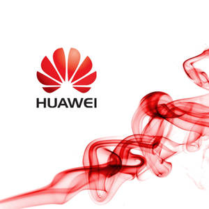 Красный дым бренда Huawei обои