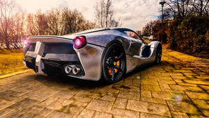 Крутая машина Ferrari вид сзади обои — Машины Обои