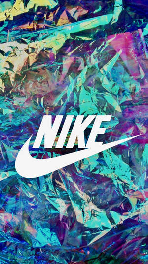 Крутой голографический логотип Nike