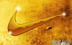 Крутой золотой логотип Nike