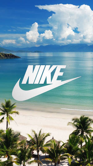 Крутой пляж с эмблемой Nike