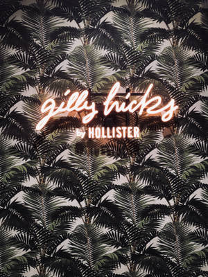 Обои с пальмовыми листьями Hollister — 3:4 Обои