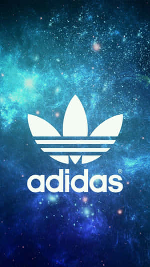 Логотип Adidas на фоне галактики — Галактика телефон Обои