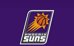 Обои «Логотип NBA Phoenix Suns в фиолетовом цвете» — Заставка Обои