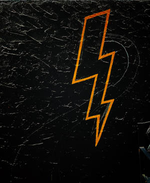 Желтый логотип Lightning обои — Galaxy Z Fold 5 Обои