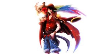 Арт с попугаем для рабочего стола One Piece — Гифка для рабочего стола Обои