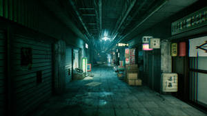 Обои с магазинами метро Ghostwire Tokyo