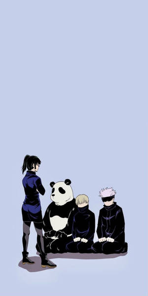 Маки Дзенин в действии - Обои для телефона Jujutsu Kaisen — Магическая битва Обои