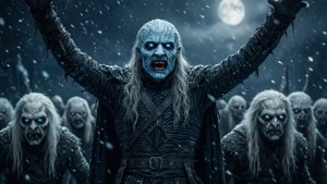 Король Ночи ведёт свою армию сквозь метель — Игра престолов 8 сезон Обои