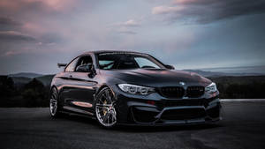 Матовый черный BMW M4 для ноутбука