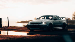 Машины JDM на закате