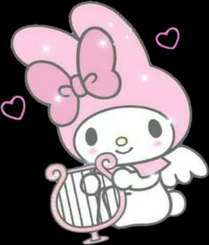 Мелоди, Ангел и PNG изображение - Эстетичное PNG Hello Kitty, прозрачный PNG