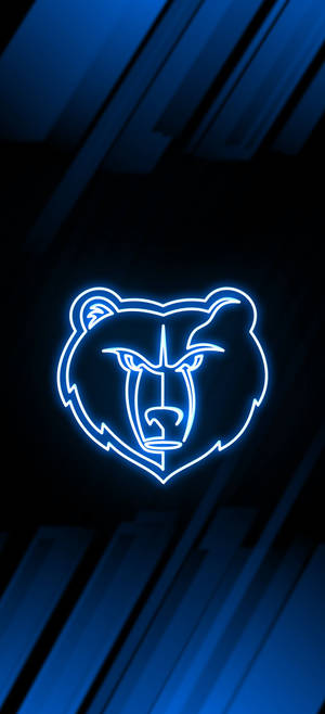 Memphis Grizzlies Neon Blue обои — iPhone 18 Pro Обои