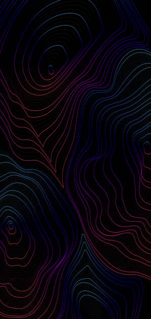 Топография темные цвета — iPhone 18 Pro Обои