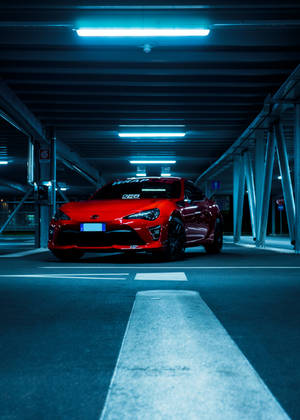 Металлический красный автомобиль Toyota обои — OnePlus Pad 3 Обои