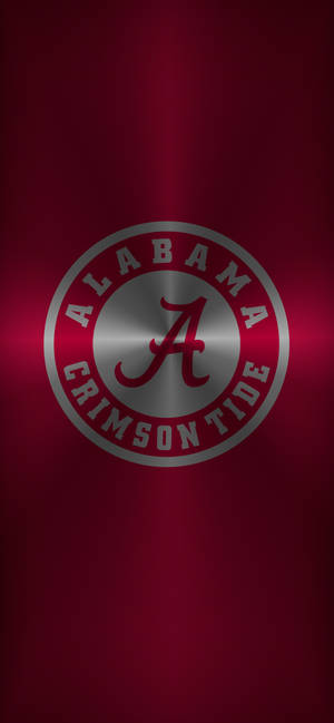 Металлический логотип Alabama Crimson Tide обои — iPhone 18 Pro Max Обои