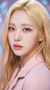 Крупный план портрета айдола K-pop с мягкой пастельной эстетикой — Kpop гиф Обои