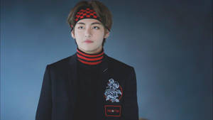 Милый BTS V в черном и красном — Милые bts Обои