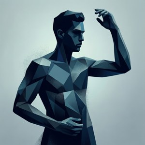 Абстрактное геометрическое изображение Гектора Дойла. — Pixel Watch Обои