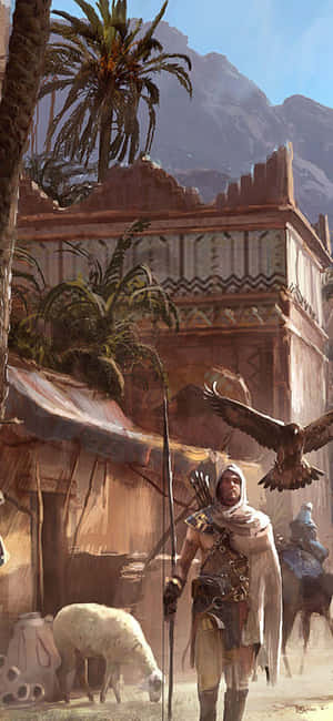 Iphone X Assassin's Creed Origins Background — Galaxy A16 Обои
