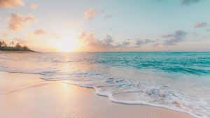 Фон пляжного заката — Пляжный закат Обои