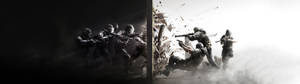 Обои с Tom Clancy Rainbow Six Siege на два экрана. — 32:9 Обои
