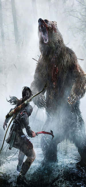 Фон iPhone Xs Max Rise Of The Tomb Raider — Galaxy S24 Обои