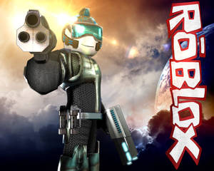 Крутой бронированный аватар в онлайн-игре Roblox