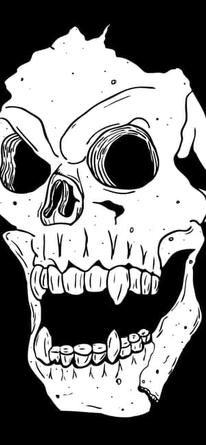 Skull Phone — iPhone 16 Обои