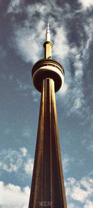 Небесный вид CN Tower — POCO M7 Обои