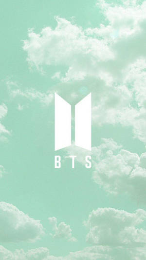 Нежная пастельно-зеленая эстетика BTS — Логотип bts гиф Обои