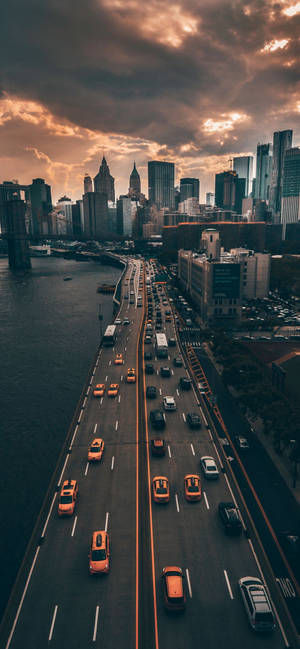 Нью-Йорк iPhone X Harlem River Drive — iPhone 18 Pro Max Обои