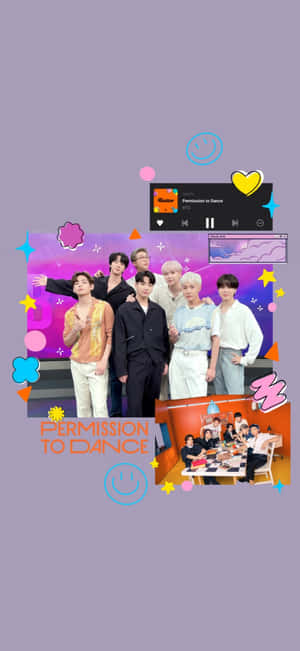 BTS Permission To Dance — iPhone Xs Обои