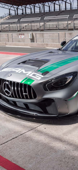 Фон для iPhone X с AMG GT-R — Realme Обои