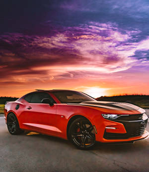 Обои автомобиль Chevrolet на закате — Xiaomi Mix Fold 4 Обои