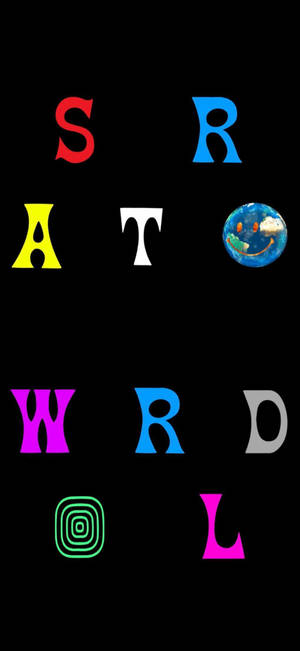 Удивительный арт Astroworld текст обои с удивительным дизайном. — iPhone 11 Pro Обои