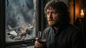Тирион Ланнистер смотрит на хаос в Королевской Гавани — Игра престолов 8 сезон Обои