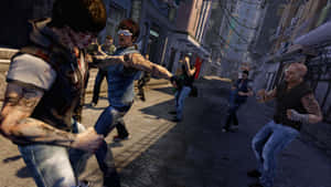 Фон Sleeping Dogs — Спящие собаки Обои