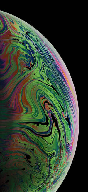 Мраморный зеленый абстрактный наполовину пузырьковый узор обои iPhone XR — iPhone Xr Обои