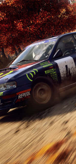 Фон Dirt Rally для iPhone Xs — Осень Обои
