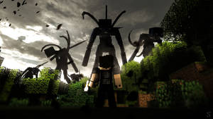 Minecraft порабощенные коррупцией рейд атака HD обои
