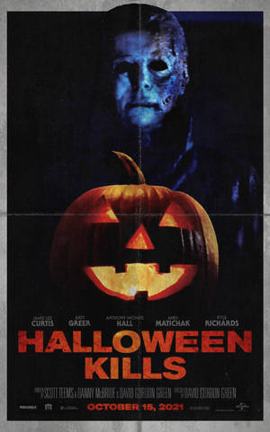 Обои с постером Halloween Kills: обгоревшая маска — Honor Pad Обои