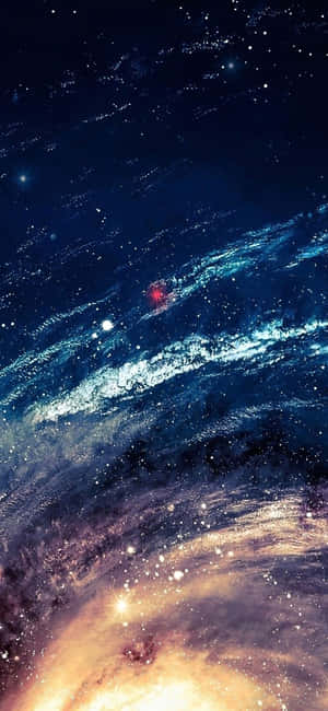 Blue Galaxy Iphone — Galaxy S25 Обои