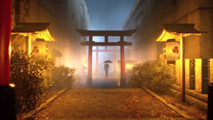 Обои Ghostwire Tokyo Желтый
