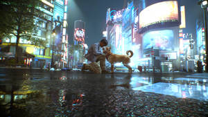 Обои Ghostwire Tokyo Шиба