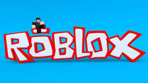 Крутой 3D-обои обложки игры Roblox на синем фоне.