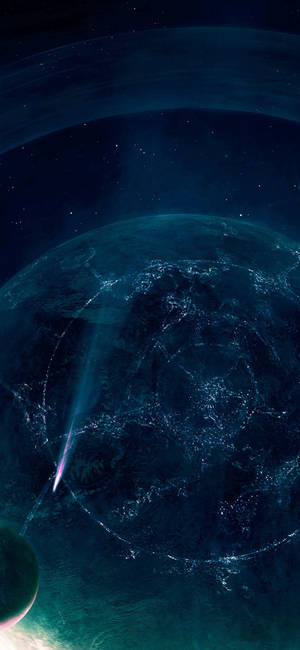 1125x2436 Космос Синий Сатурн Темное искусство Природа #iPhone #X #обои. iPhone X — iPhone X Обои